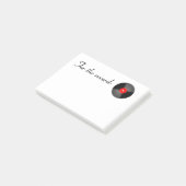 Rood voor recordadvertentie post-it® notes (Schuin)