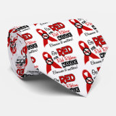 Rood voor rode lintweek stropdas (Opgerold)