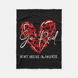 Rood voor vrouwen - maand van bewustwording van ha fleece deken