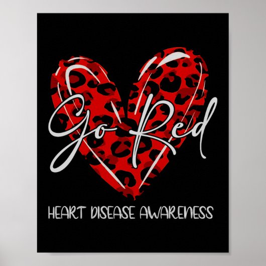 Rood voor vrouwen - maand van bewustwording van ha poster (Voorkant)