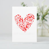 Rood voor vrouwen Ziekte Bewustzijn Kaart (Staand voorkant)