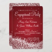 Rood voor weddenschap bij mousserende golf kaart (Voorkant / Achterkant)