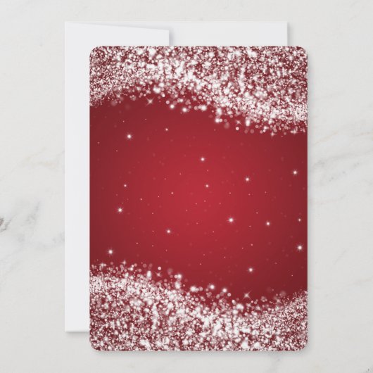 Rood voor weddenschap bij mousserende golf kaart (Achterkant)