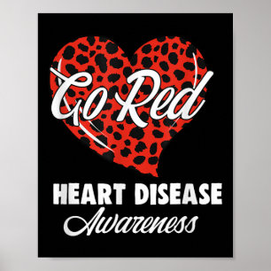 Rood voor Womens - Warmteziekte Bewustmaking Maand Poster