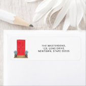 Rood Voorportier Etiket (Insitu)