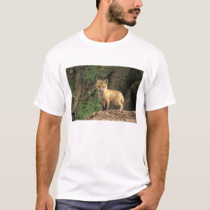 Rood vossen voor de pup (Vulpes vulpes) T-shirt