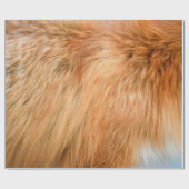 Rood vosthout cadeaupapier (Vlak)