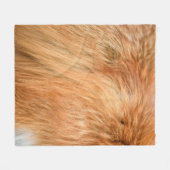 Rood vosthout fleece deken (Voorkant (Horizontaal))