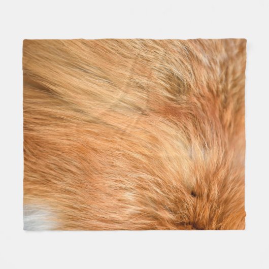 Rood vosthout fleece deken (Voorkant (Horizontaal))