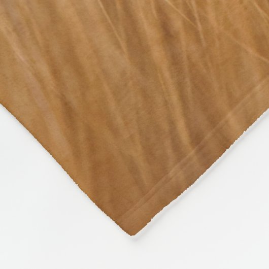 Rood vosthout fleece deken (Hoek)