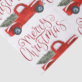  rood vrachtwagen kerst weefsel papier (Detail)