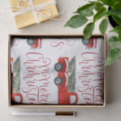  rood vrachtwagen kerst weefsel papier (Geschenk)