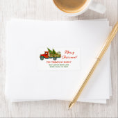 rood vrachtwagen — kerstboomkleur etiket (Insitu)