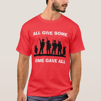 Rood vrijdag militair Shirt