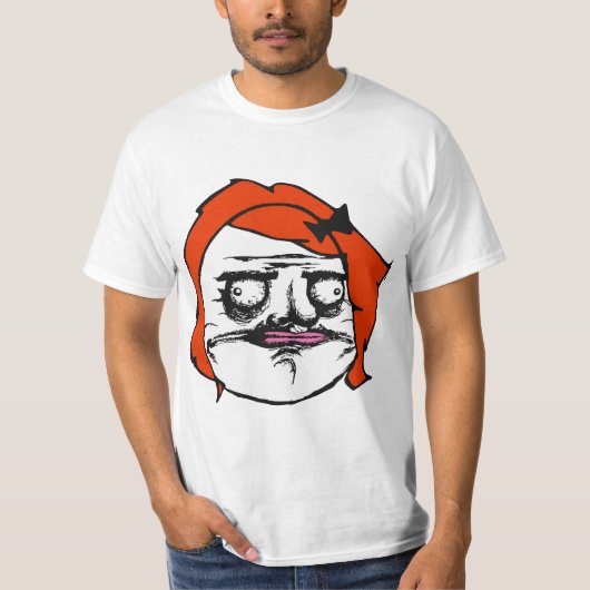 Rood Vrouw Gusta Comic Rage Face Meme T-shirt (Voorkant)
