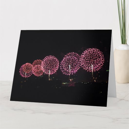 Rood Vuurwerk I GROTE kaart (Voorkant)