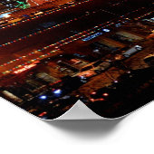 Rood vuurwerk over de Kansas City Plaza lights Poster (Hoek)