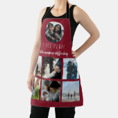 Rood waar het allemaal begon: Koppels fotocollage Schort (Insitu)