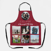 Rood waar het allemaal begon: Koppels fotocollage Schort (Voorkant)
