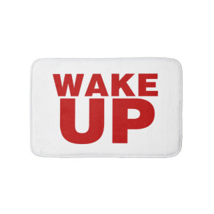 Rood wakker badmat
