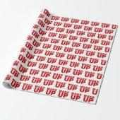 Rood wakker cadeaupapier (Uitgerold)