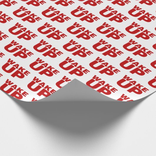 Rood wakker cadeaupapier (Hoek)