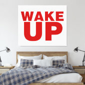 Rood wakker canvas afdruk (Insitu (Slaapkamer))