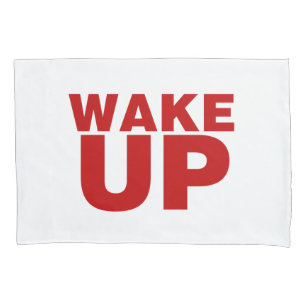 Rood wakker kussensloop
