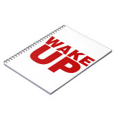 Rood wakker notitieboek (Linkerzijde)