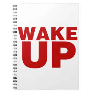 Rood wakker notitieboek