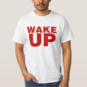 Rood wakker t-shirt