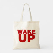 Rood wakker tote bag (Achterkant)