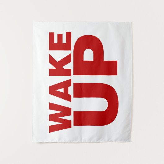 Rood wakker wandkleed (Voorkant)