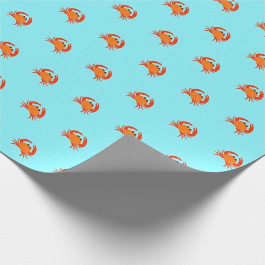 Rood, warm oranje, eenvoudig schoon cadeaupapier (Hoek)