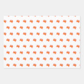 Rood, warm oranje, eenvoudig schoon inpakpapier vel (Voorkant 2)