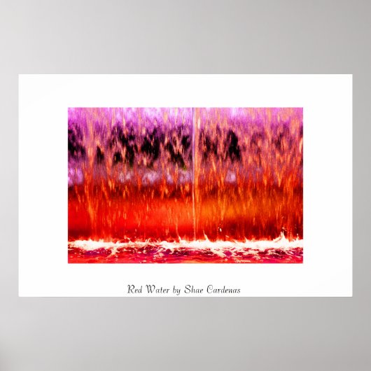 Rood water poster (Voorkant)