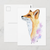 Rood Waterverf Briefkaart voor schilderen (Voorkant / Achterkant)