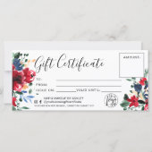 Rood waterverf cadeaubon logo (Voorkant)