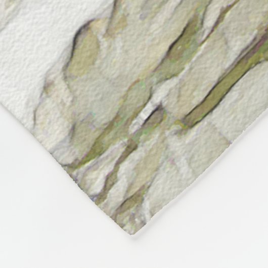 Rood waterverf geranium fleece deken (Hoek)