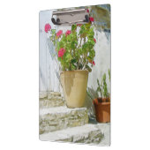 Rood waterverf geranium klembord (Links)