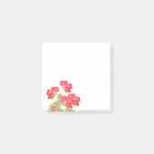 Rood Waterverf Geraniums 2 Post-it® Notes (Voorkant)