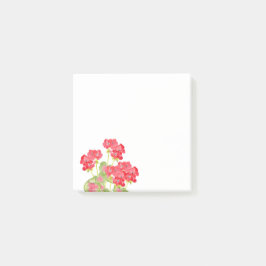 Rood Waterverf Geraniums 2 Post-it® Notes