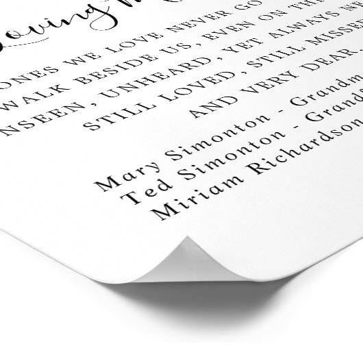 Rood Waterverf Hart Trouwherdenking Bord Poster (Hoek)