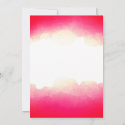 Rood Waterverf High School Class Reunion Sjabloon Kaart (Achterkant)