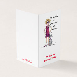 Rood waterverf karikatuur voor ongebruikelijke vak kaart