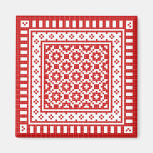 Rood werk #1 magneet
