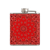 Rood Western Bandana Scarf Fabric Wrap Hip Heupfles (Achterkant)