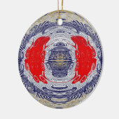 Rood-White-Blue Stretch Memorial Ornament (Links)