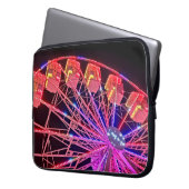 Rood wiel laptop sleeve (Voorkant Links)