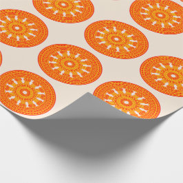 Rood wiel van Dharma (boeddhistische kunst) Cadeaupapier